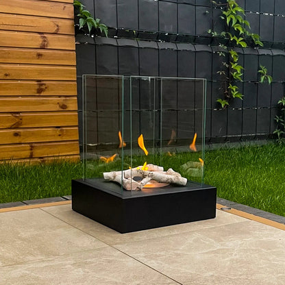 Vrijstaande bio-ethanol haard SUNSET GARDEN zwart