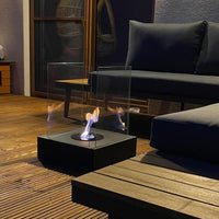 Vrijstaande bio-ethanol haard SUNSET GARDEN zwart