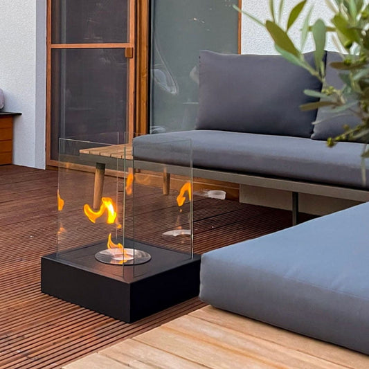 Vrijstaande bio-ethanol haard SUNSET GARDEN zwart