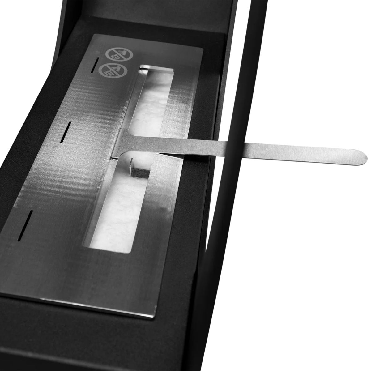 Vrijstaande bio-ethanol haard ONLY mat zwart