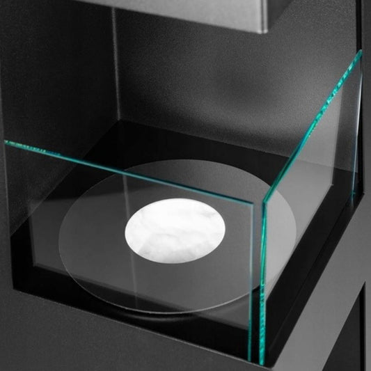 Vrijstaande bio-ethanol haard PYRAMID GARDEN mat zwart